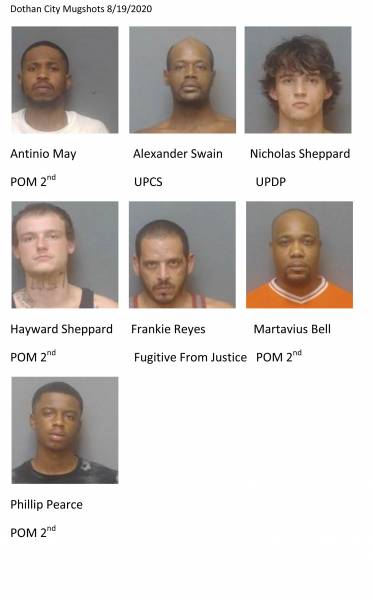 Update with Dothan City Mugshots 8/19/2020 Houston County Mugshots 8/19/2020