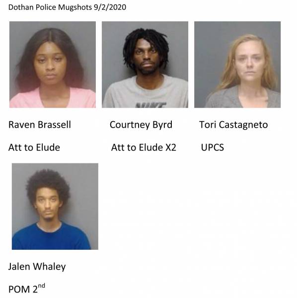 Update Dothan City Mugshots 9/2/2020 Houston County Mugshots 9/2/2020