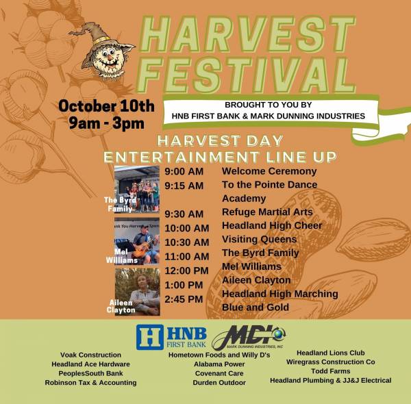 Headland Harvest Festival Set for this Saturday