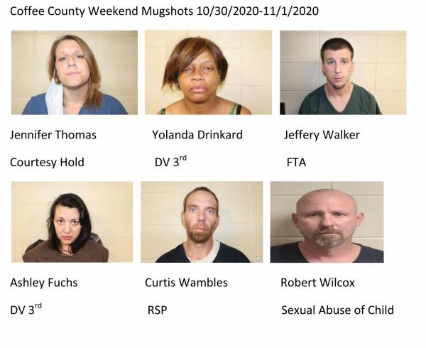 Coffee County Weekend Mugshots 10/30/2020-11/1/2020 :: RickeyStokesNews ...