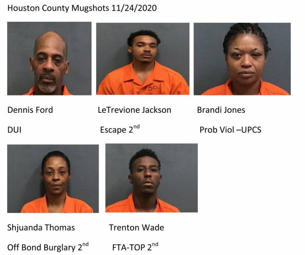 Update 1:02 pm Dothan City Mugshots 11/24/2020 Houston County Mugshots 11/24/2020