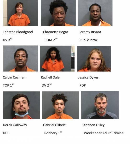 Houston County Weekend Mugshots 12/11/2020-12/13/2020