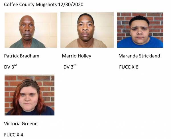 Coffee County Mugshots 12/30/2020