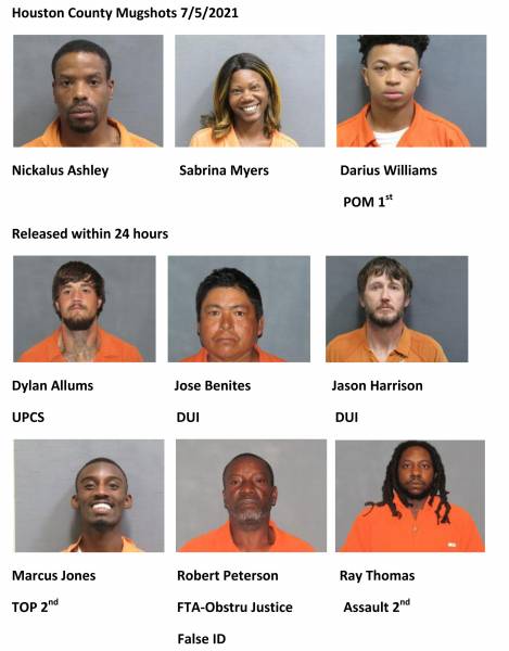 Houston County Mugshots 7/5/2021