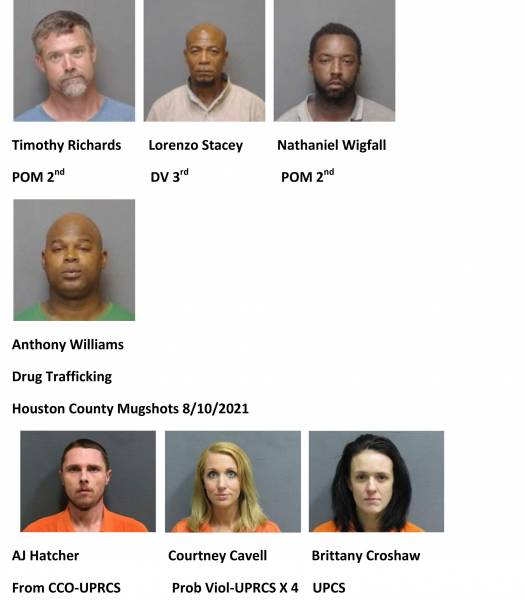 Dothan City/Houston County Mugshots 8/10/2021