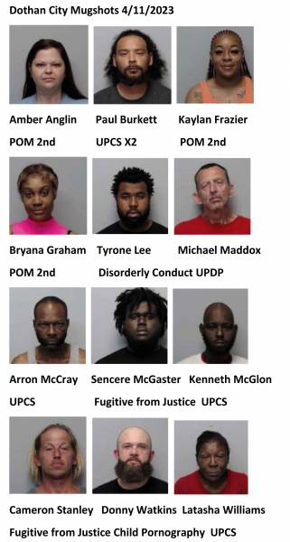 Dothan City/Houston County Mugshots 4/11/2023