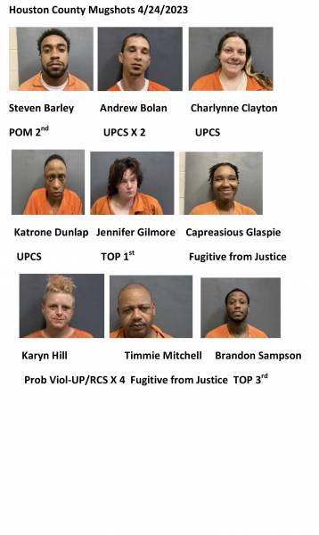 Houston County Mugshots 4/24/2023