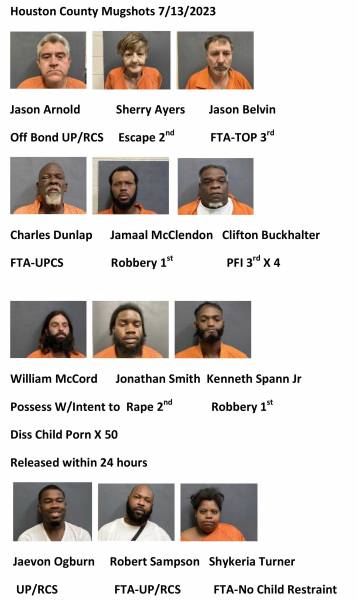 Houston County Mugshots 7/13/2023