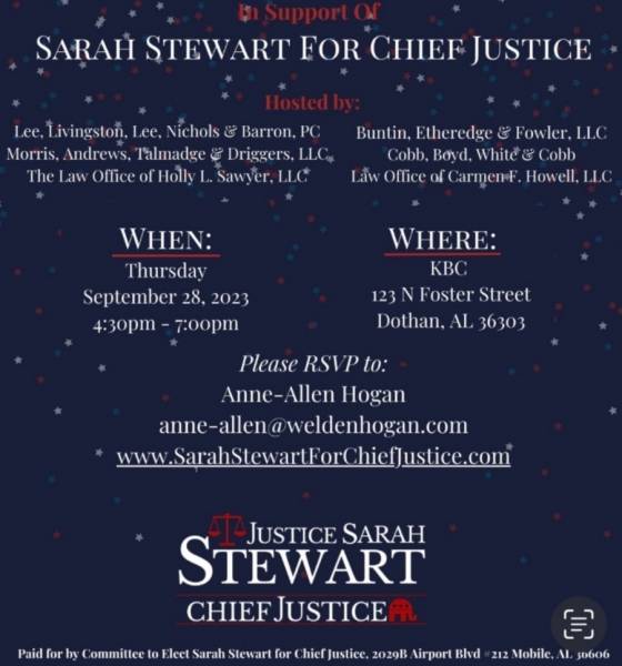 Meet and Greet For Justice Sarah Stewart