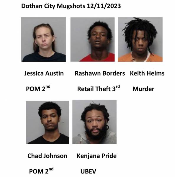 Houston County /Dothan City Mugshots 12/11/2023