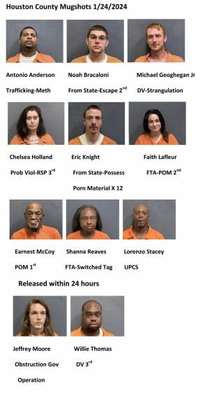 Houston County/Dothan City Mugshots 1/24/2024