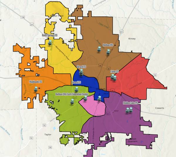 Dothan City Schools Releases New Zoning Map for the 20242025 school