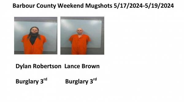Dale County/Pike County /Barbour County Weekend  Mugshots 5/17/2024-5/19/2024