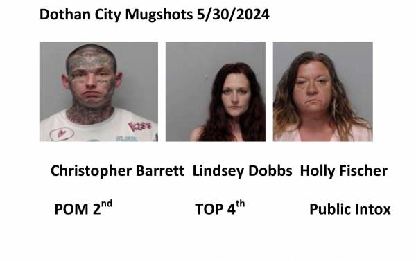 Houston County/ Dothan City Mugshots 5/30/2024
