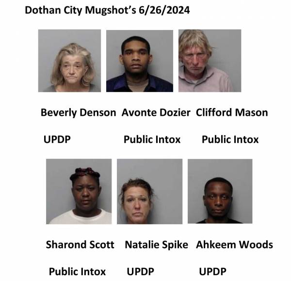 Houston County/Dothan City Mugshots 6/26/2024