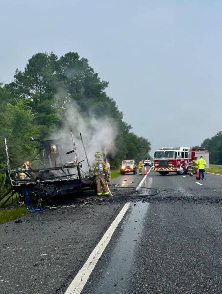 Bonifay Fire-Rescue Responded to a Camper Fire