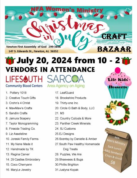 Christmas In July Craft Bazaar & Car Show