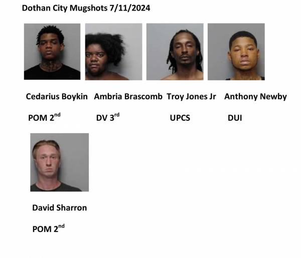 Houston County/ Dothan City Mugshot’s  7/11/2024