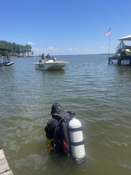 Seacrch Under way for a Missing Person on Lake Eufaula Near the Holiday Shore Area