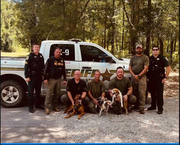 K9Units with OCSO and the Okaloosa Corrrctional Institution Turned Their Training Day into on the Job Training