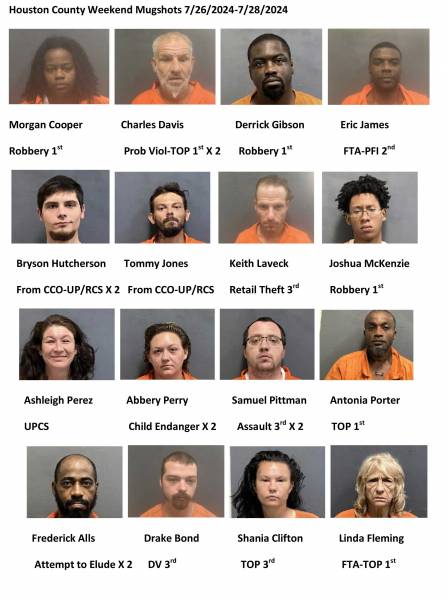 Houston County / Dothan City Weekend Mugshots 7/26/2024-7/28/2024