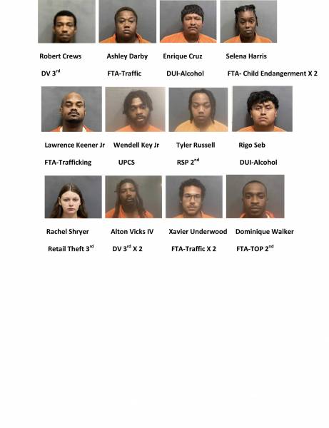 Houston County / Dothan City Weekend Mugshots 7/26/2024-7/28/2024