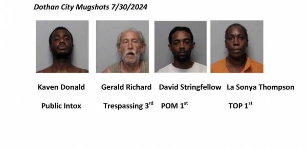 Houston County/Dothan City Mugshots 7/30/2024