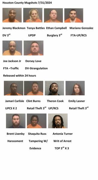 Houston County/Dothan City Mugshots 7/31/2024