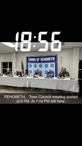 10:26 PM   Rehobeth Town Council Meeting - Presentation Chairman Shoupe On Lodging Tax and Appointment To Southeast Health