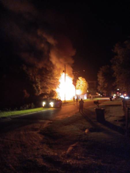 UPDATED @ 10:34 PM.  9:48 PM.   Fully Involved Structure Fire - Ashford