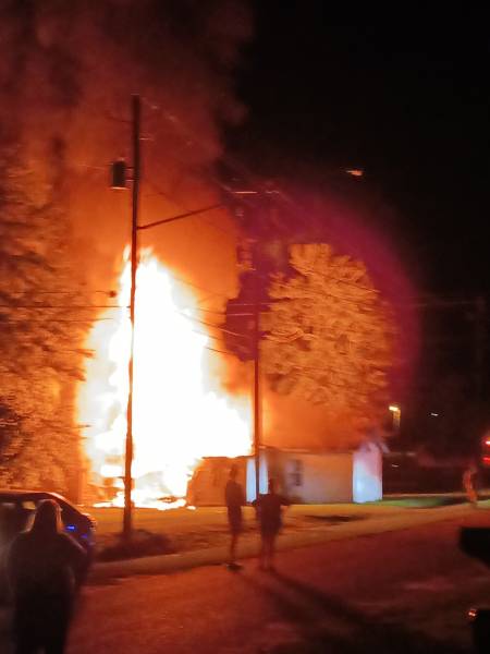 UPDATED @ 10:34 PM.  9:48 PM.   Fully Involved Structure Fire - Ashford