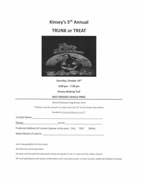 Kinsey’s 5th Annual Trunk or Treat