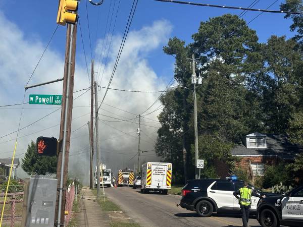 12:42 UPDATE: Structure fire on Chickasaw Street