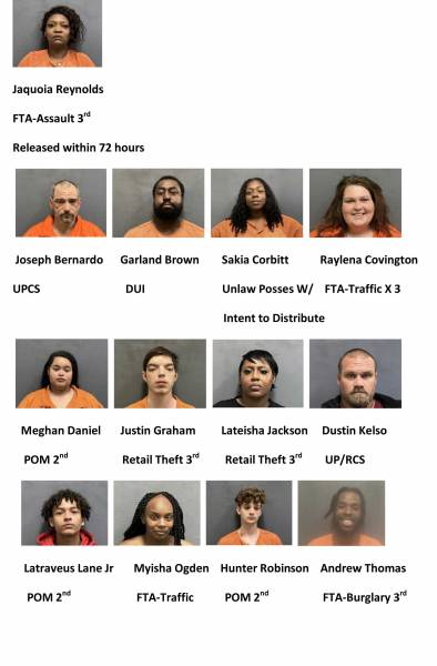 Houston County Weekend Mugshots 10/18/2024-10/20/2024