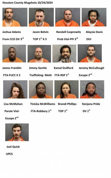 Houston County / Dothan City Mugshots 10/24/2024