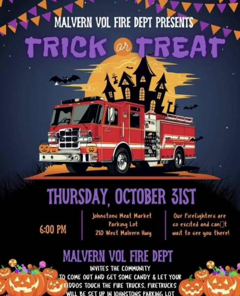 Malvern Volunteer Fire Dept. Trick-or-Treat