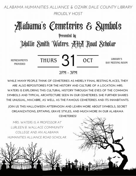 THURSDAY: Alabama Cemetaries and Symbols