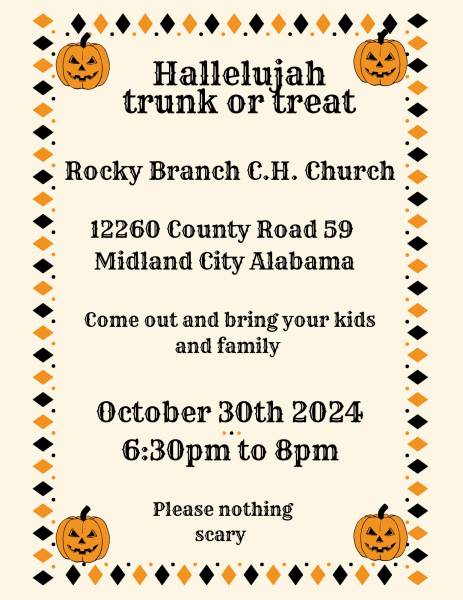 Hallelujah Trunk or Treat: Midland City, Oct. 30