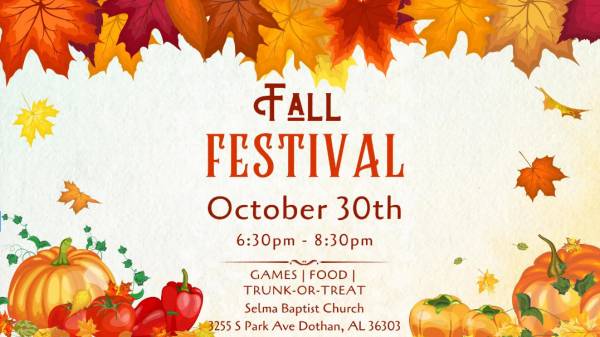 Selma Baptist Church Fall Festival and Trunk or Treat