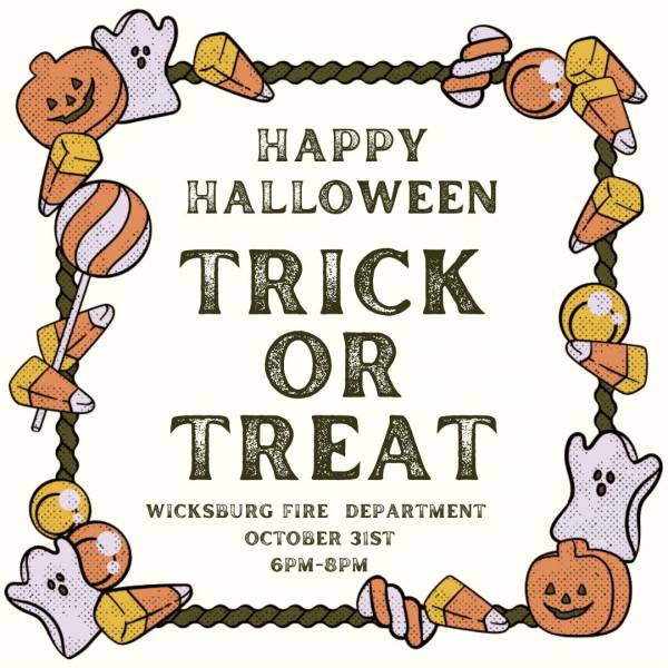 Wicksburg Fire Department Trick or Treat