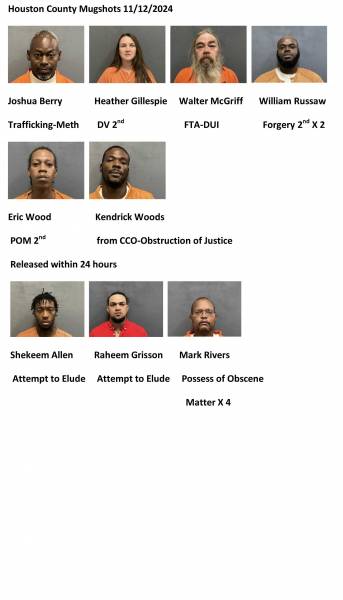 Houston County / Dothan City Mugshots 11/12/2024