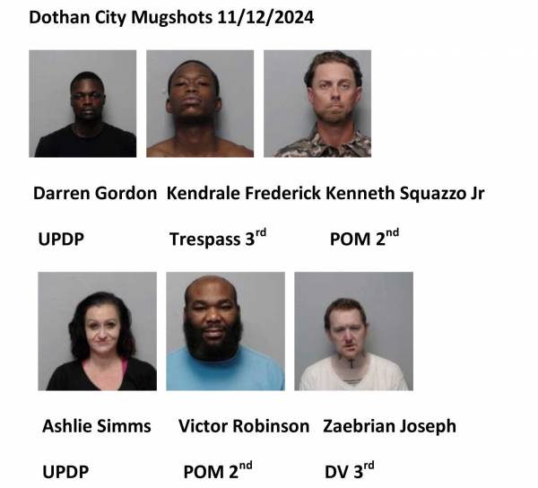 Houston County / Dothan City Mugshots 11/12/2024