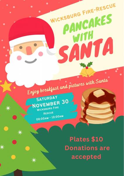 Pancake with Santa Wicksburg Fire /Rescue Station