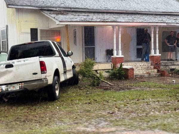 2:21 P.M.: Vehicle vs. house in Fadette