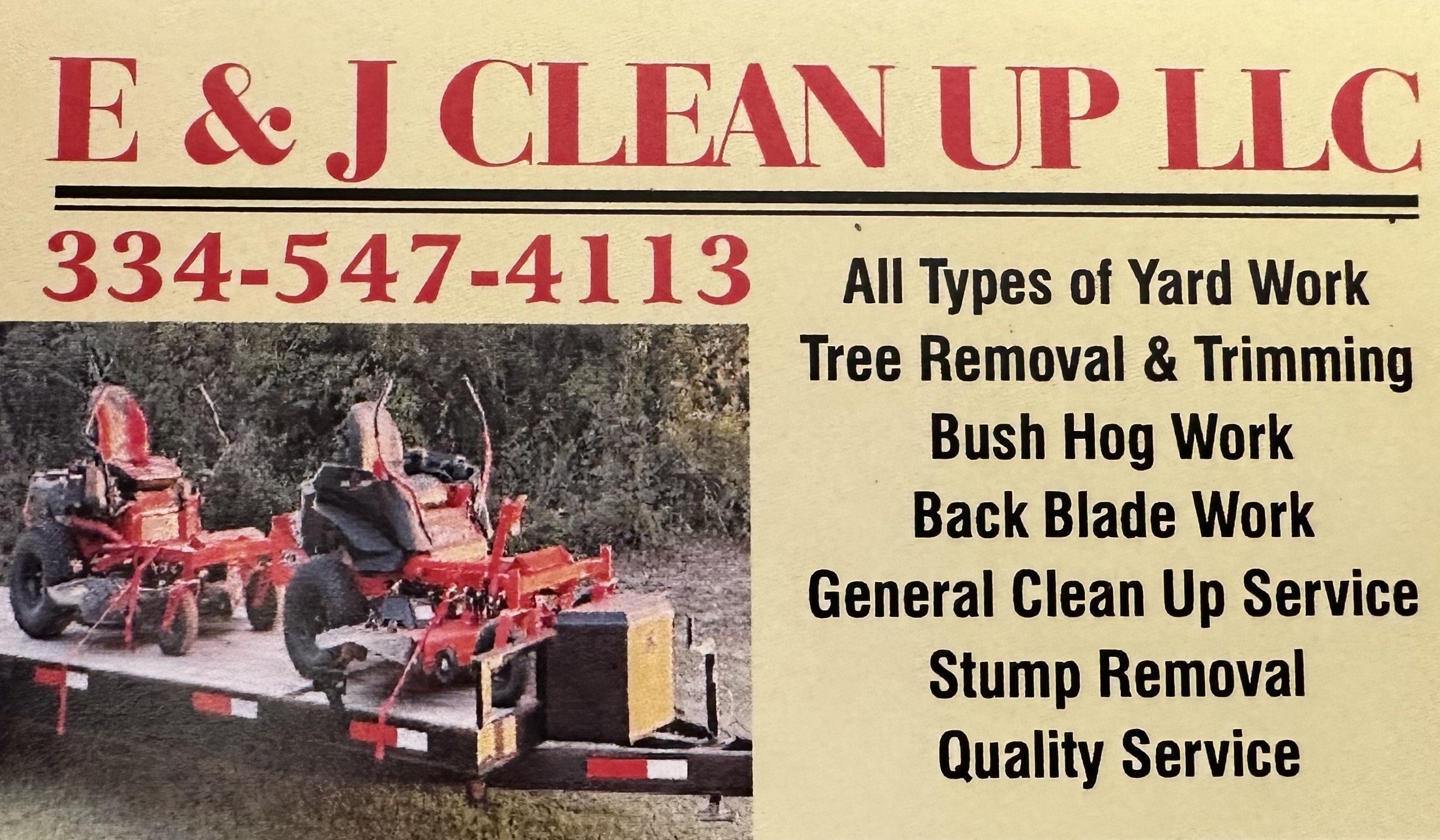 E&J Clean Up LLC